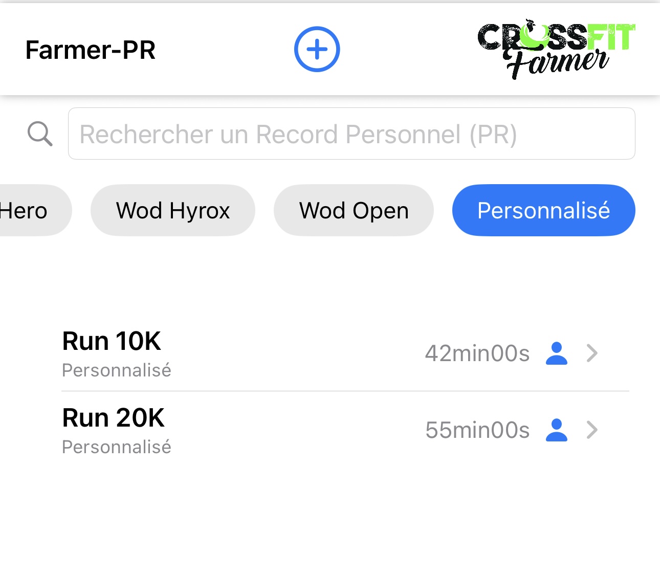 Exercices personnalisés